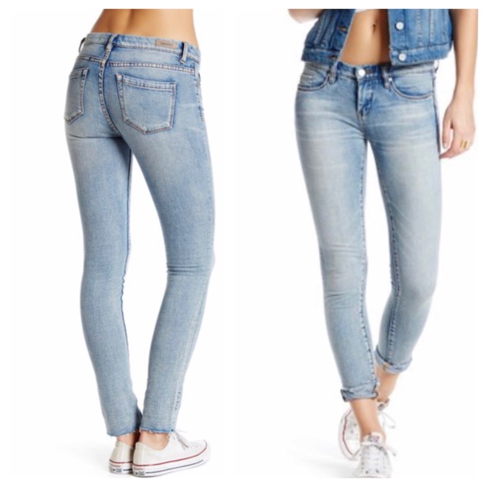 Blank NYC Tinder Troll Skinny Cutoff Jeans